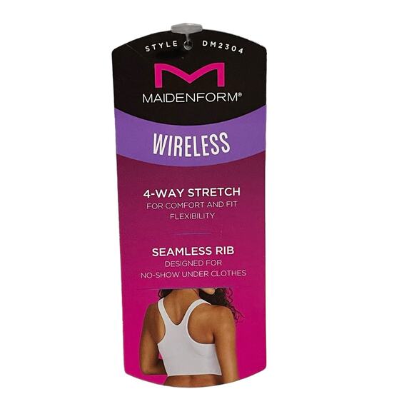 Maidenform Womens Size Small Gray Pure Comfort Feel Good Crop Tank Bra DM2304 - Picture 9 of 10